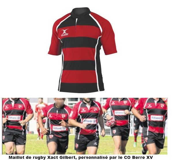 Maillots de rugby Homme, Maillot rouge en coton jersey