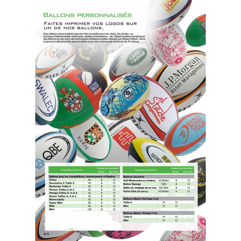 Mini ballon de rugby personnalisé ou mini ballon de rugby publicitaire