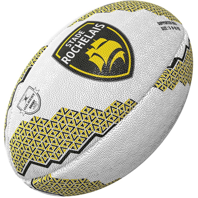 Ballon Gilbert Coupe du Monde Rugby 2023 Australie T.5 Blanc/Jaune